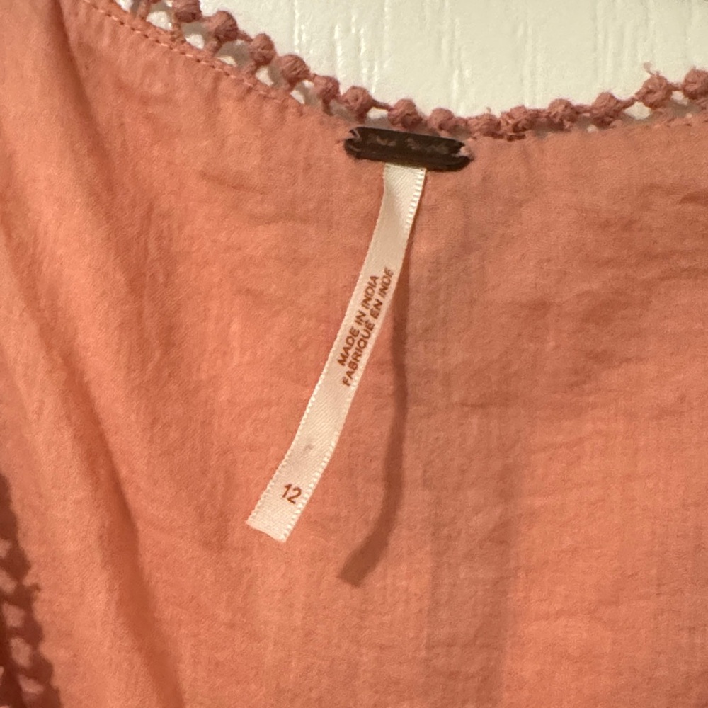 Free People Terracotta Ruffled Blouse - Picture 3 of 3